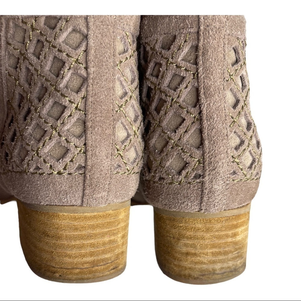 Jeffrey Campbell Taggart Leather Suede Cutout Booties 7 1/2 - Picture 6 of 11